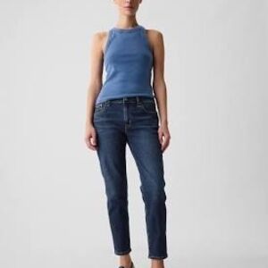 GAP Blue Straight Leg Jeans with Relaxed Fit